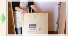 Step2:テーブルの搬入成功!次はチェア!/玄関口から搬入するお部屋へゆっくりと運びました。