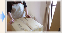 Step1:Step3:チェアも無事搬入成功!夫婦だんらん間違いなし♪/ダイニングチェアも無事お部屋に搬入できました♪