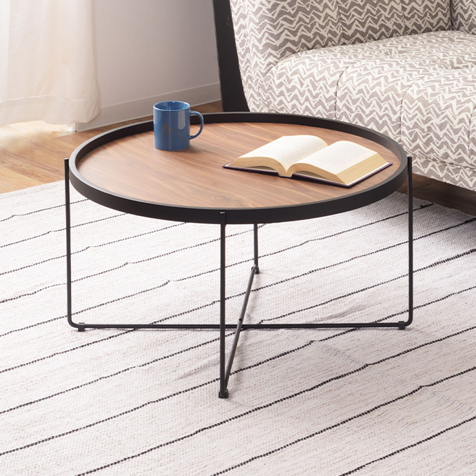 [g1001212]Falun ラウンドトレーテーブルL 木製テーブル | 家具