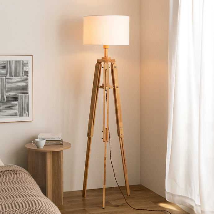 【送料無料】フロアランプ ホワイト 大型 フロアスタンド「ZUV-ARC/1FWH」ホワイト色 ランプ別売 | 【公式