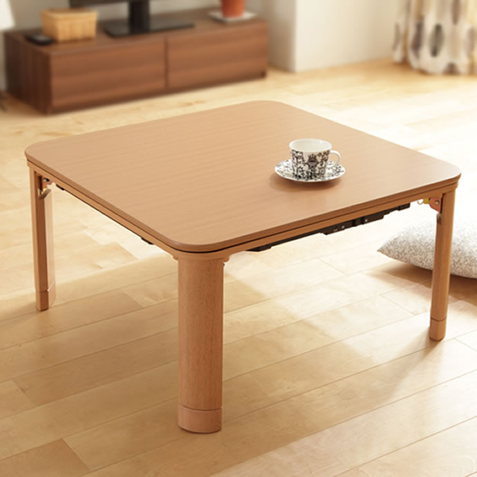 g105002]FlatMollis こたつテーブル75×75cm 正方形 こたつテーブル