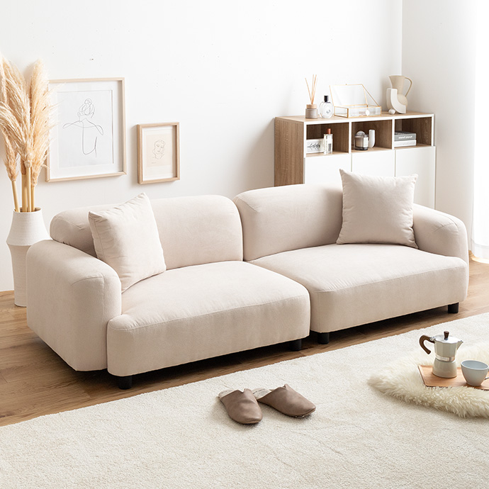 g118077]【2点セット】Wannaes 2人掛けソファ ローソファー・フロア