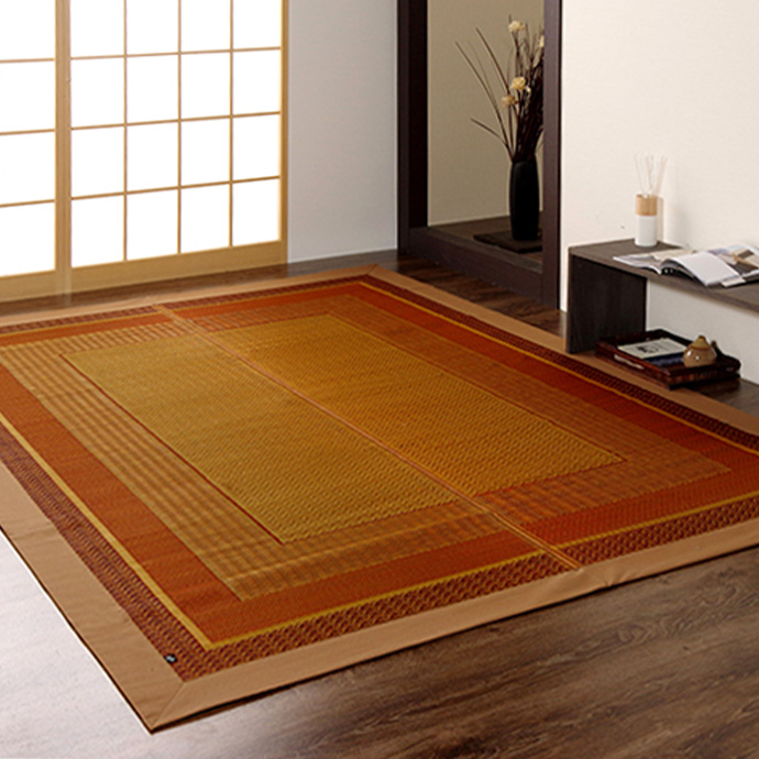 トクラ つくりあげる い草 100% 200cm x 200cm カーペット