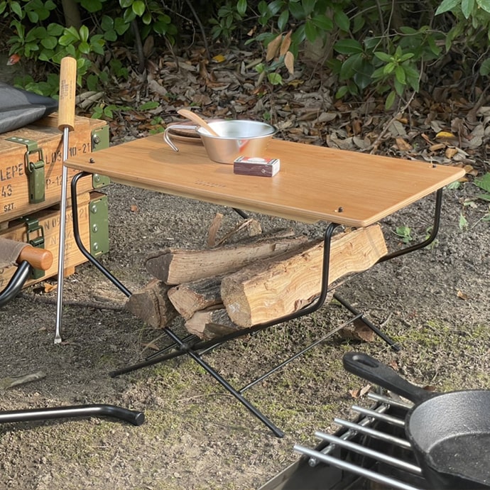 g2723]Fire side Table（Wood Top） アウトドア用品 | 家具 