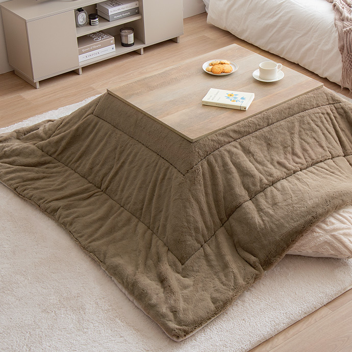 g350017]【長方形:天板 75cm×60cm 】こたつ&掛け布団2点セット こたつ