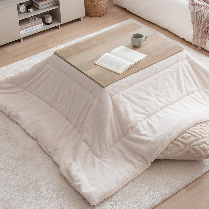 g350017]【長方形:天板 75cm×60cm 】こたつ&掛け布団2点セット こたつ