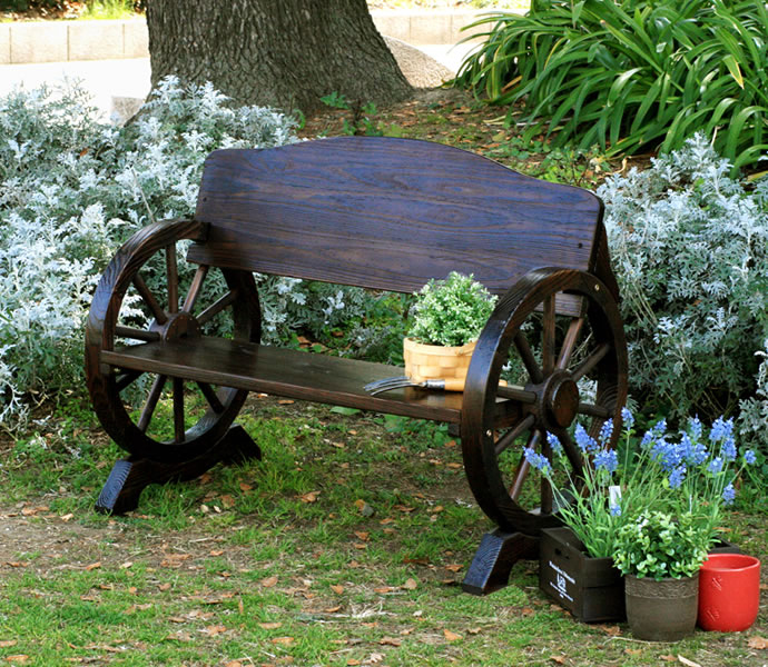 [g45131]Duke Wheel Bench 110 ガーデンチェア・ベンチ | 家具