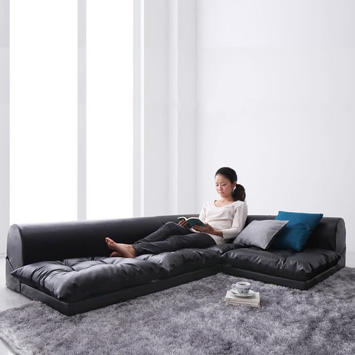 g5706]Space Floor corner sofa ローソファー・フロアソファー | 家具