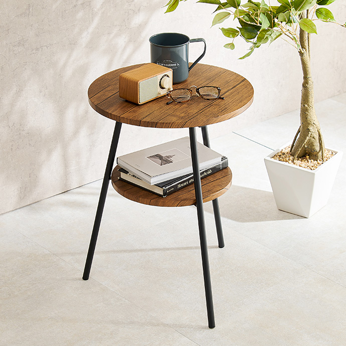 ダークブラウンの2段サイドテーブル 楽天市場】【最大1000円OFFクーポン! 11/27(木)01:59まで】ソファー