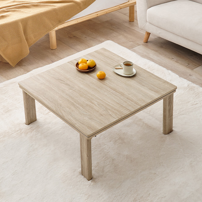 g78622]【正方形:天板 75cm×75cm】Milan カジュアルコタツ こたつ