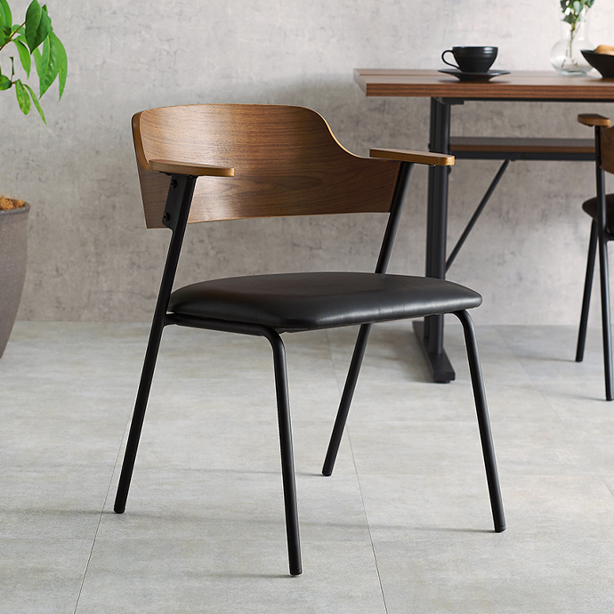 木製　ダイニング　チェア ダークブラウン ダイニングチェア ダークブラウンの通販 | 家具・インテリア通販は家具