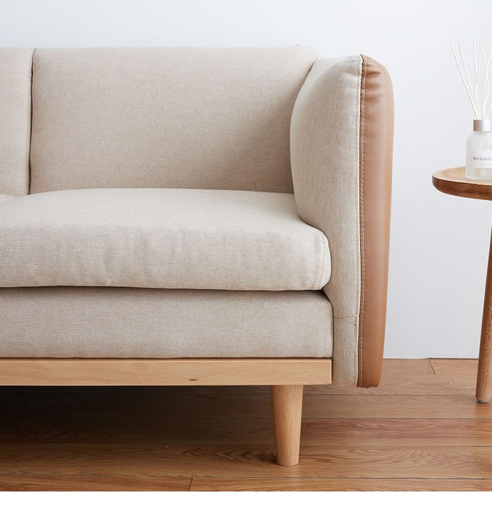 g118021]Amber バイカラー2人掛けソファ 2人掛けソファー | 家具