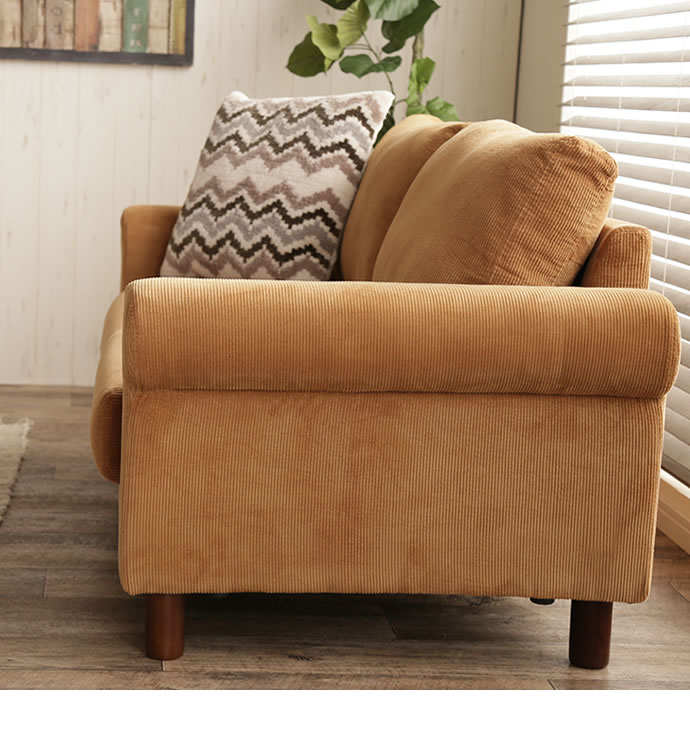 g131008]【二人掛け】Crank コーデュロイソファ 2人掛けソファー