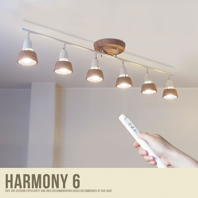 Harmony 6 remote ceiling lamp (白熱球付属)